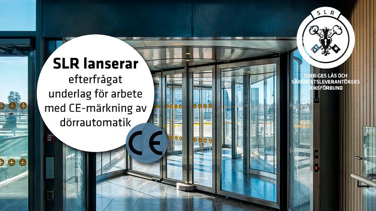 CE-märkning: SLR lanserar - checklistor, underlag och information till beställare