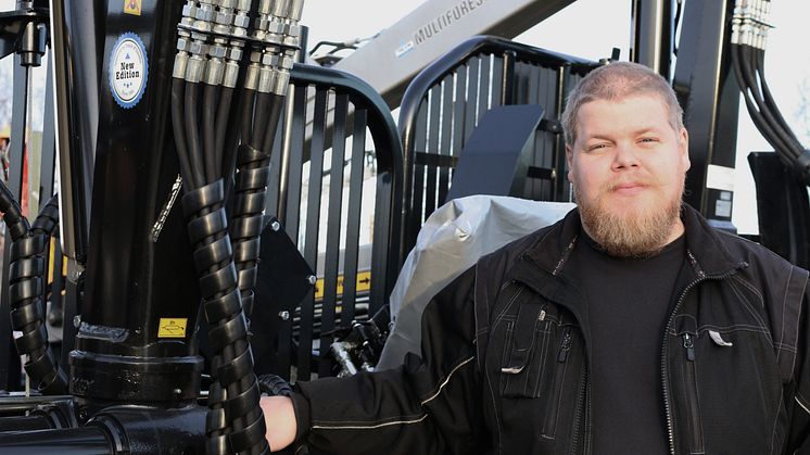 Simon Nygren kommer köra under demovisningen på Agritechnica.