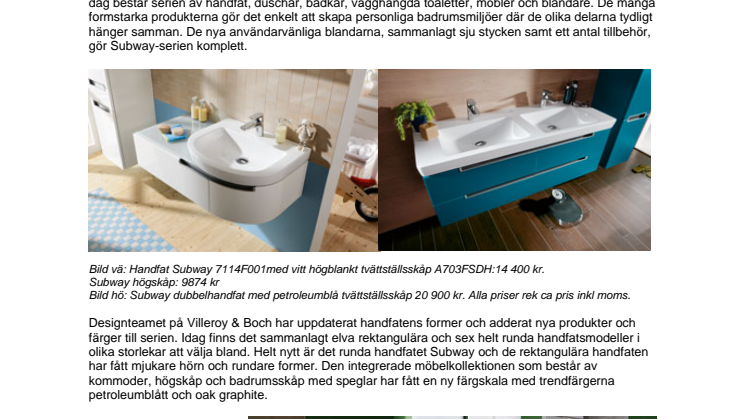 Petroleumblått och runt från Villeroy & Boch