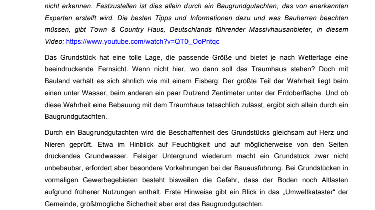 Bodengutachten: Auf den Grund gehen