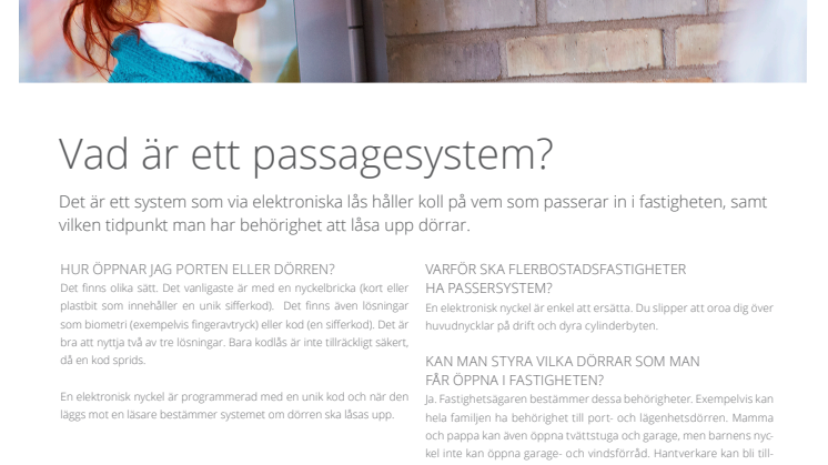 Vad är ett passagesystem?