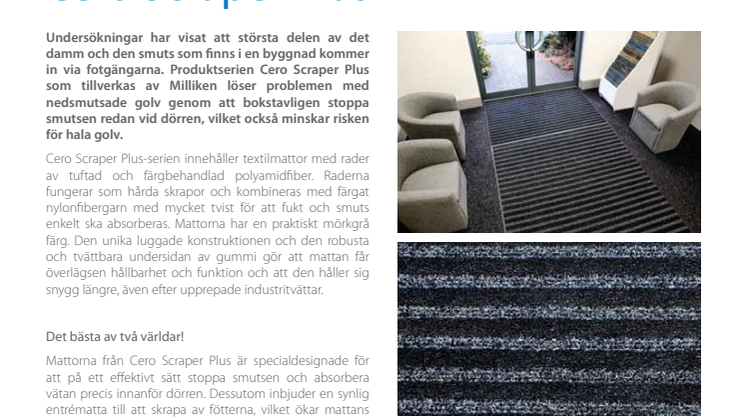 Initial Mattservice lanserar nu den fantastiska entrémattan Cero Scraper Plus 