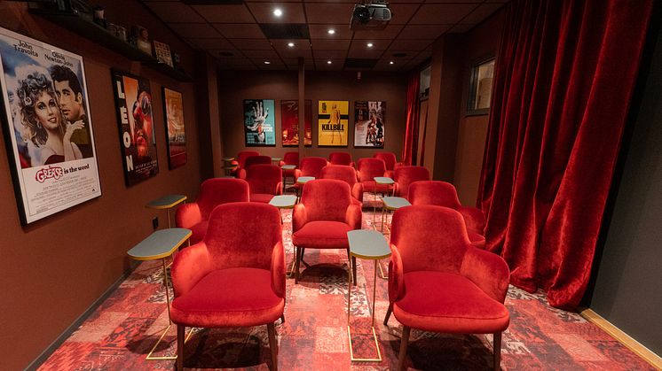 Den intima och mysiga biosalongen PLAY på Hotel Noble House i Malmö