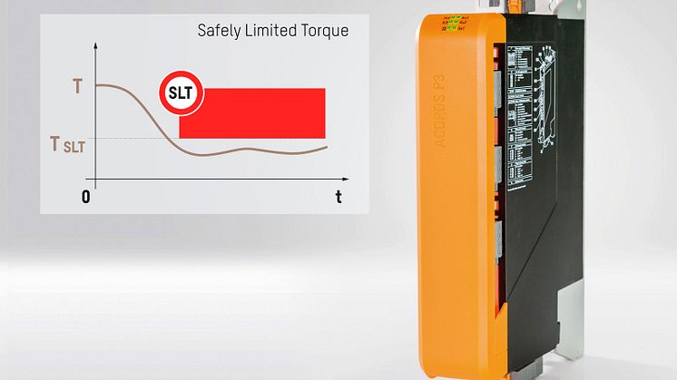 B&Rs ACOPOS P3 servoenhet är nu också tillgänglig med säkerhetsfunktionen Safely Limited Torque (SLT).
