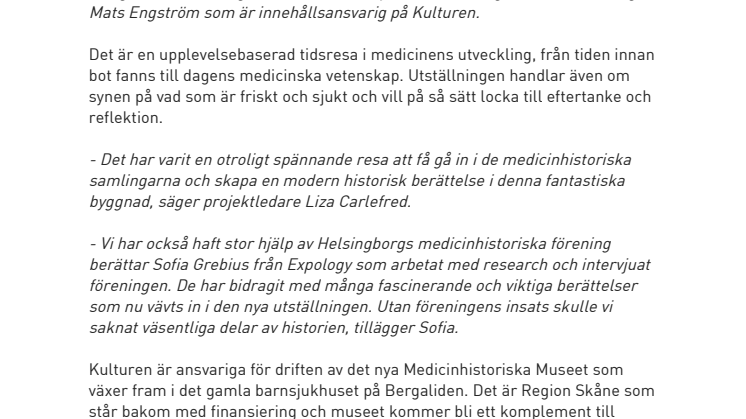 ​Helsingborg får nytt museum om hälsa