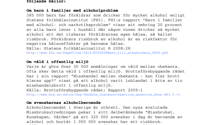 Fakta om alkoholkonsumtion - filmen Smoothness