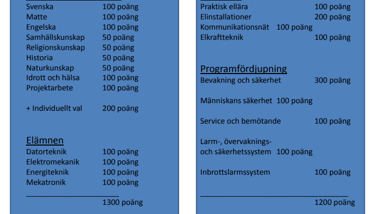 PROGRAMPLAN SÄKERHETSGYMNASIET GY11
