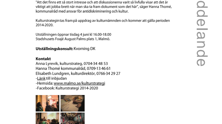 KulturLounge, en utställning om Kulturstrategins dialogarbete