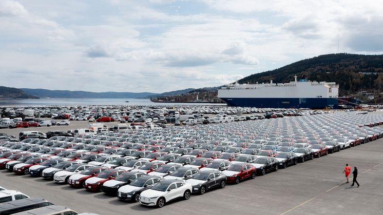 Mustang Mach E Drammen havn 2021