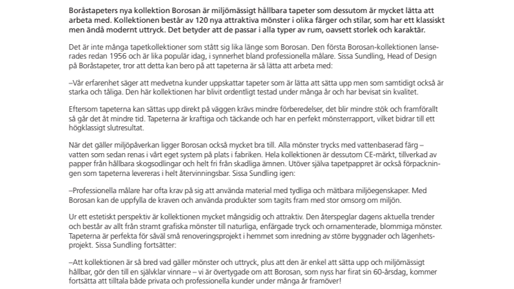 BOROSAN – 120 nya anledningar att tapetsera som ett proffs