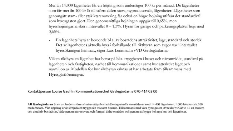 Hyresförhandlingarna nu avslutade