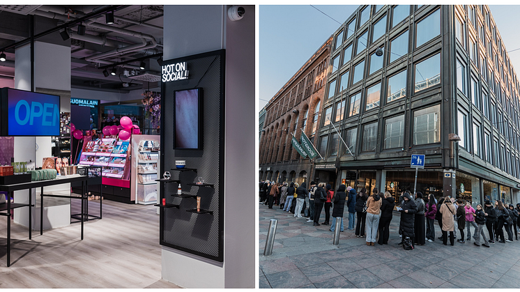 Succéöppning för KICKS flagshipbutik i Helsingfors – över tusen kunder i kö