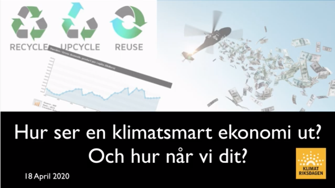 Nu finns vårt seminarium om en klimatsmart ekonomi på YouTube!