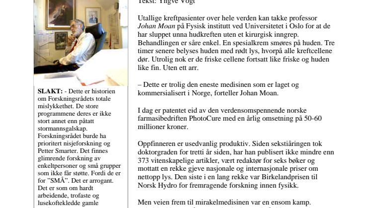 Artikel ur "Apollon" - forskningsmagasin från Universitetet i Oslo