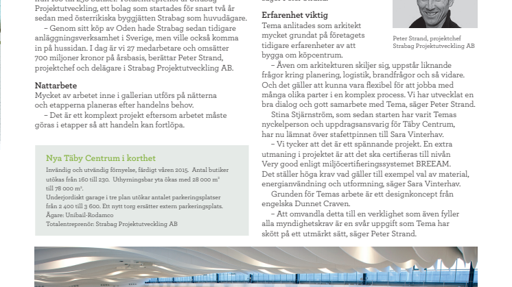Komplex process när nya Täby Centrum skapas