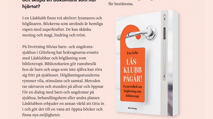 Läsklubb pågår! - Ny bok från BTJ Förlag