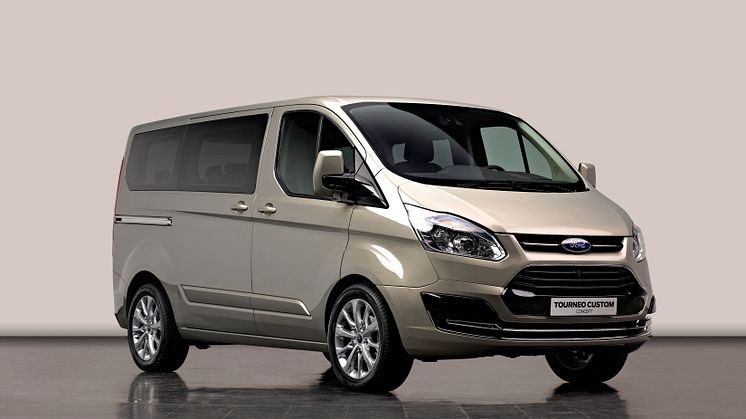 Den dynamiska konceptbilen Ford Tourneo Custom gör sin världsdebut på 2012 års bilmässa i Genève