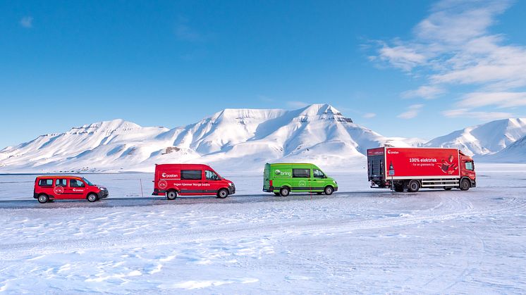 Posten Norge operates the world's northernmost electric lorry on Svalbard