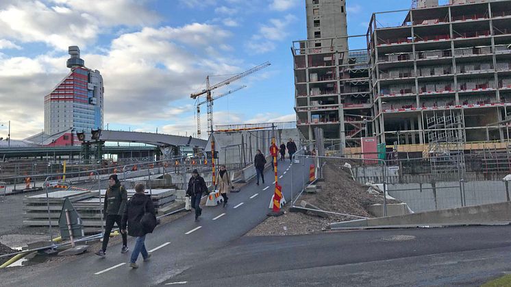 ”Genväg” över Gullbergstunneln stängs