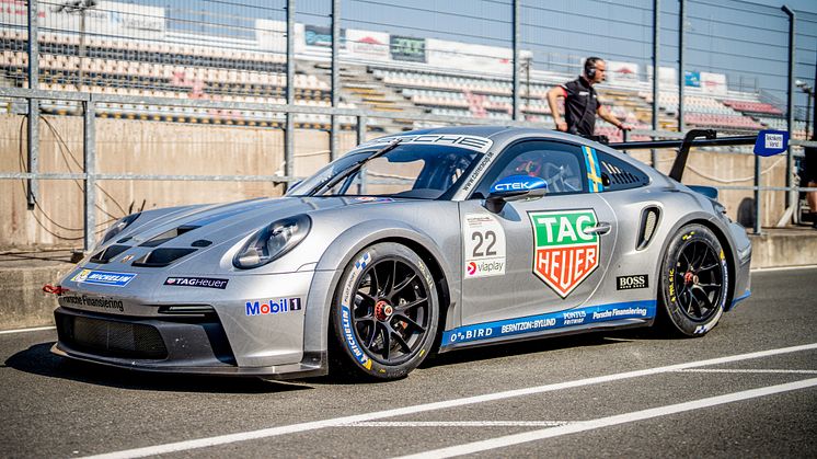 Jan Magnussen i Porsche 911 GT3 Cup