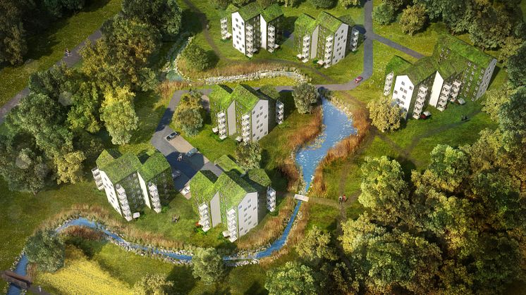 Arcona och Utopias växthusliknande projekt vinner markanvisningstävling i Kallhäll 