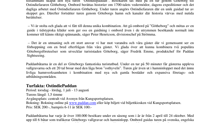 Paddan möter Ostindiefararen Götheborg