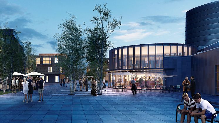 Den kommende bistro ved Viften og rådhuspladsen