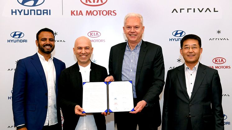KIA har sammen med Hyundai investeret i alt 100 mio euro i Arrival - for at imødekomme den hurtigt voksende efterspørgsel af miljøvenlige erhvervskøretøjer i Europa
