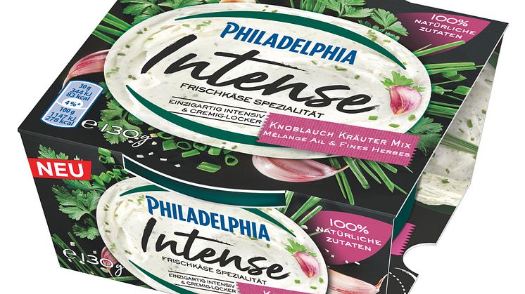 Mondelez Philadelphia INTENSE Knoblauch Kräuter Mix 130g