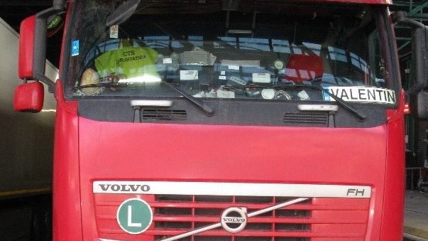 Valentin Antanasov's lorry