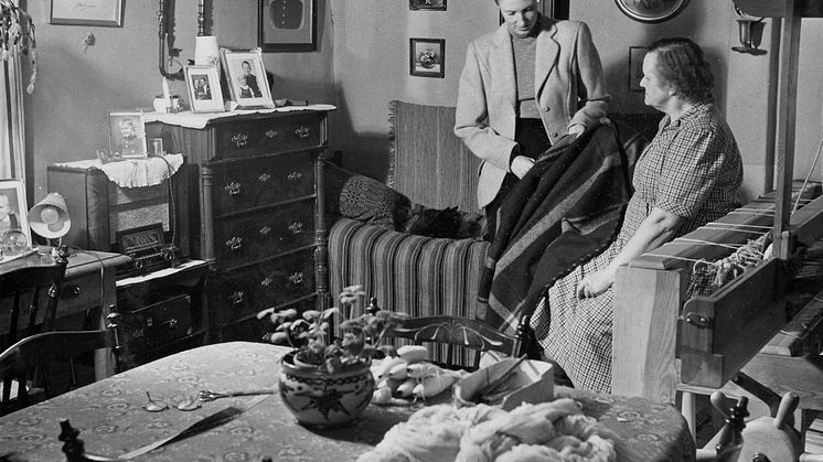 Utställning Ebba Sörmlands museum hemväverskan Gerda Andersson 1952.jpg