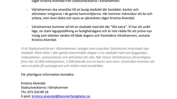 Värtahamnen blir Hjärtahamnen när nytt ljusprogram invigs