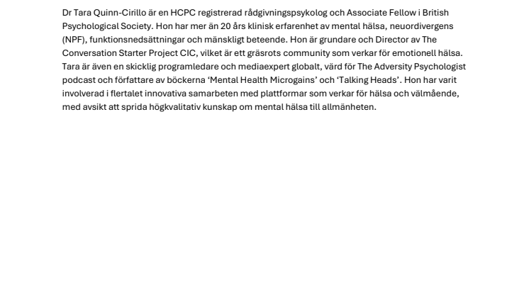 Om undersökningen och Dr Tara Quinn-Cirillo.pdf