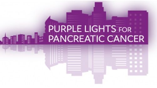 Gallery lights up to promote World Pancreatic Cancer Day