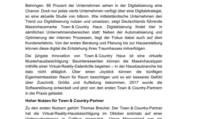  Digitalisierung steigert Einkaufserlebnis beim Hauskauf