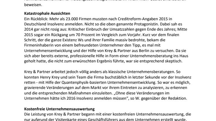 Drohende Insolvenz: Quantenphysik-basierte Unternehmensentwicklung hilft