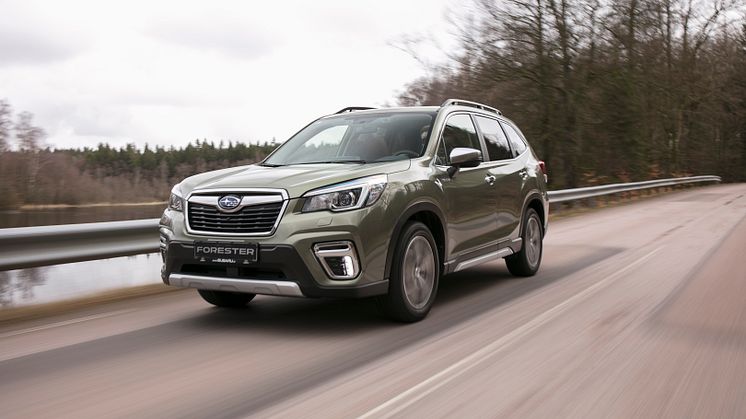 Nya Forester e-Boxer får toppbetyg i Euro NCAP