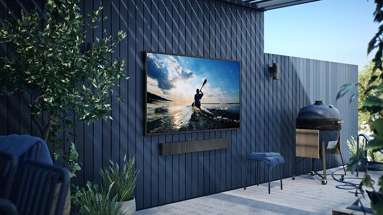 Mer tv-tittande med familj och vänner med Samsungs utomhus-tv The Terrace