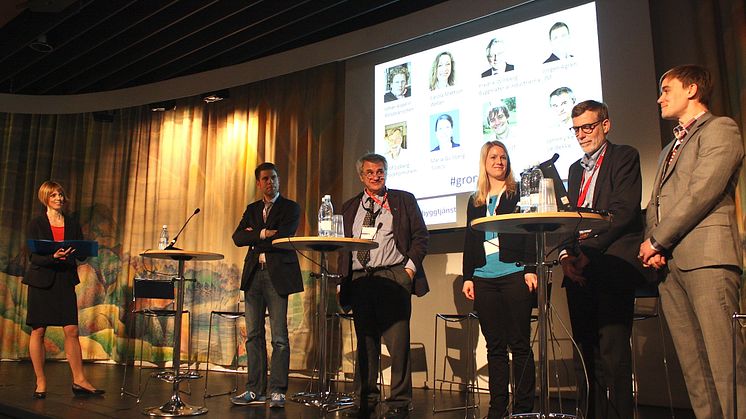 Paneldebatt under seminariet Gröna material är inte alltid hållbara på Nordbygg