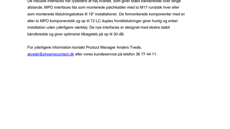 Høj tæthed i en robust pakke