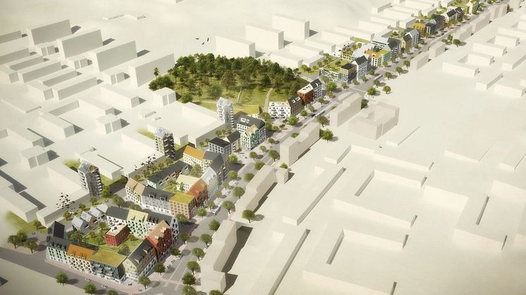 Ett steg närmare tät kvartertersstad i Backa Röd