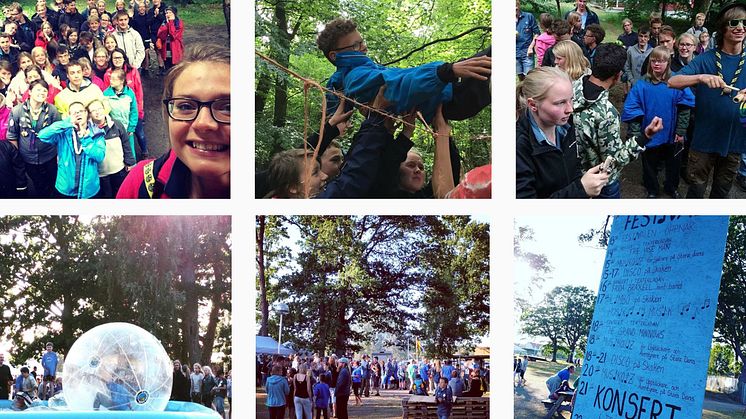 Bilder från Scouternas Instagramstafett från läger runt om i Sverige. 