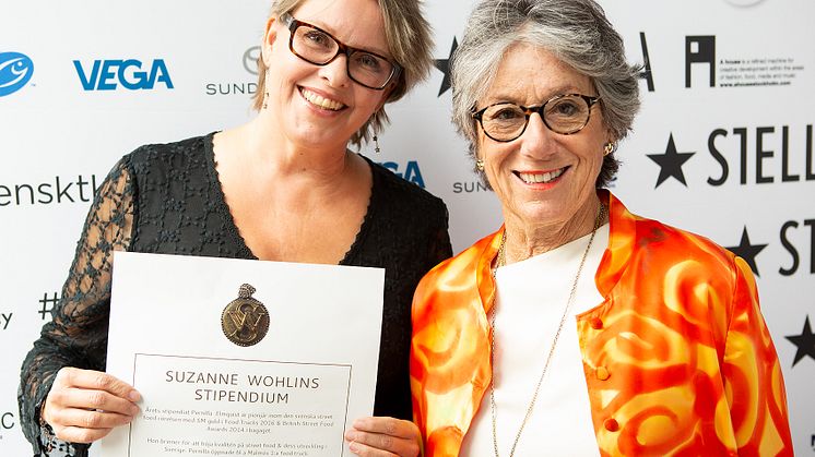 Pernilla Elmqvist, pristagare 2019/20 och Suzanne Wohlin, grundare av Suzanne Wohlin stipendiet.