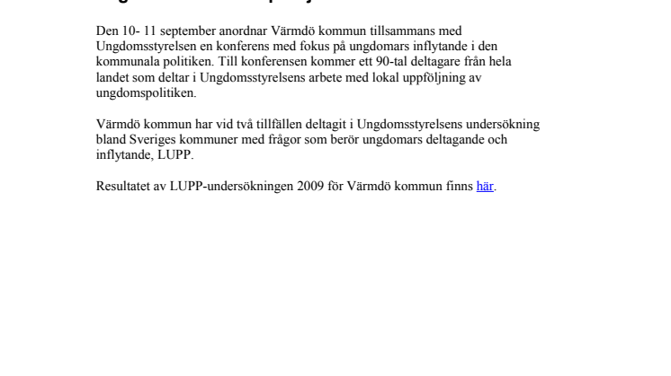 Unga i fokus på Djurönäset