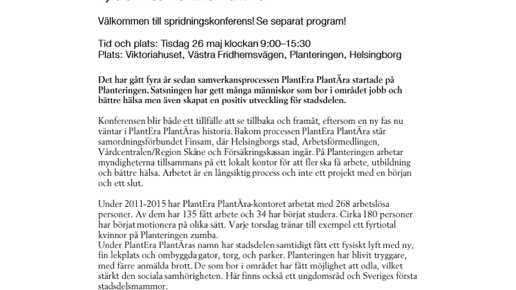 Fyra år med PlantEra PlantÄra