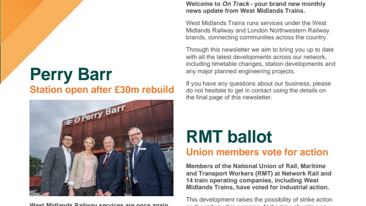 On Track - Stakeholder Newsletter - June 2022