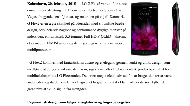 DEN EKSKLUSIVE LG G FLEX 2 TØR AT VÆRE ANDERLEDES