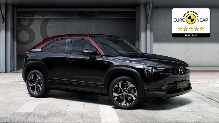 Nye Mazda MX-30 R-EV får fem stjerner av Euro NCAP