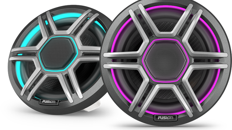 FusionApolloSpeakers_6.5inch_SportsGray_FrontLeft_Cyan_Magenta_Group.png