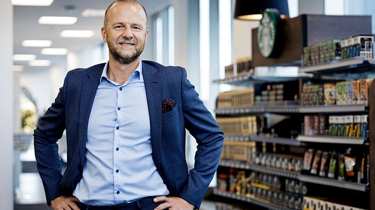 Nestlé Danmarks landechef, Thomas Blomqvist, siger, at Nestlés første halvår ikke kun har handlet om salg, men også om at deltage i debatten omkring fx madspild og ligestilling. (Foto: Søren Svendsen) 
